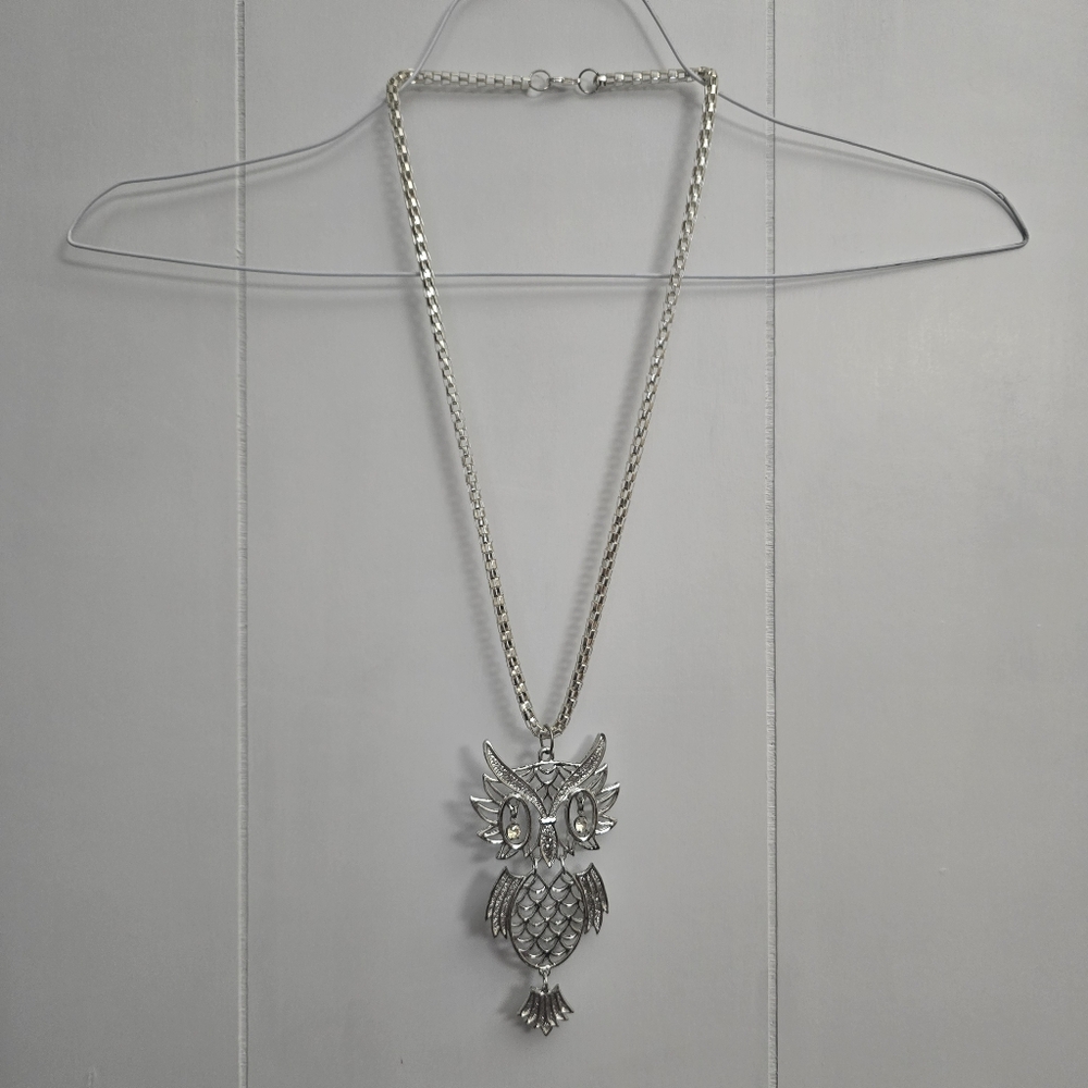 YK2 Large Owl Pendant Necklace